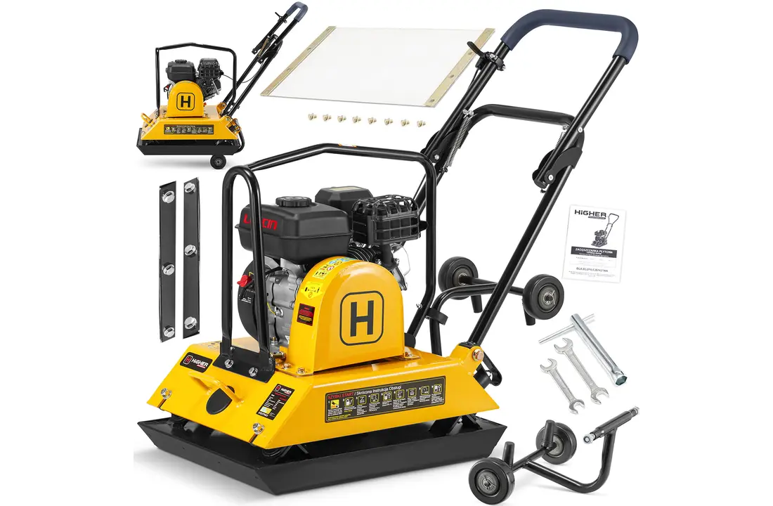 Trilplaat - plaatverdichter met benzinemotor - 26 kN - 100 kg