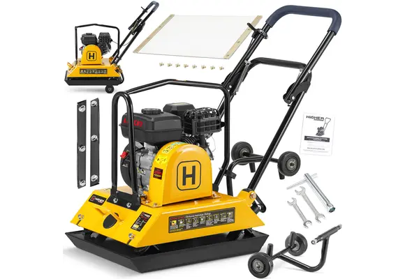 Trilplaat - plaatverdichter met benzinemotor - 26 kN - 100 kg