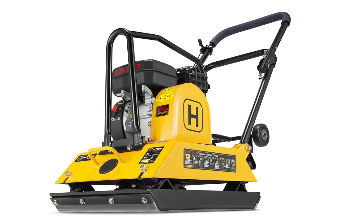 Trilplaat - plaatverdichter met benzinemotor - 26 kN - 100 kg