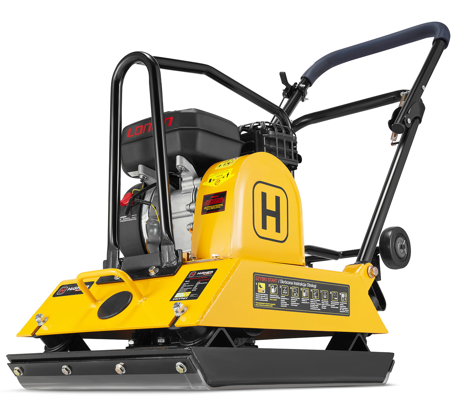 Trilplaat - plaatverdichter met benzinemotor - 26 kN - 100 kg