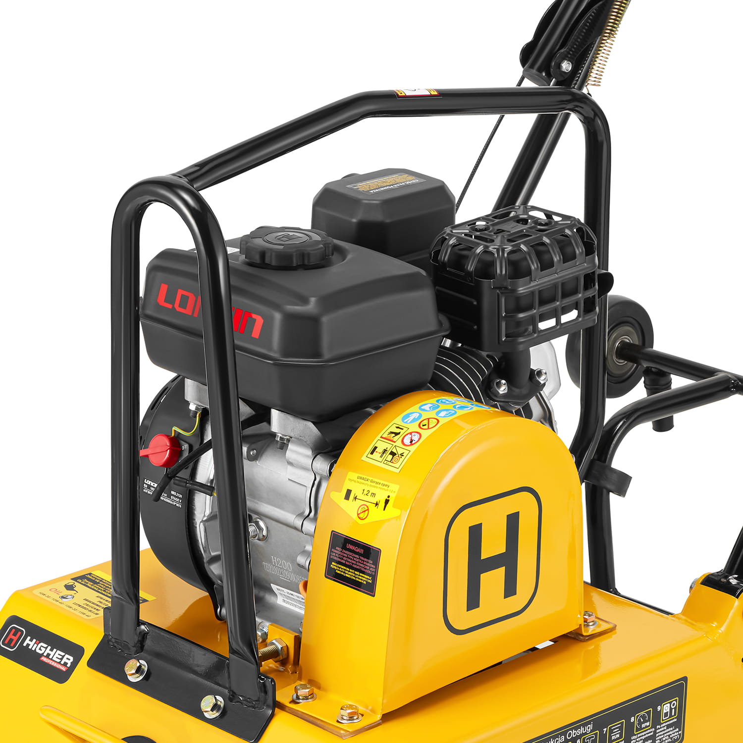 Trilplaat - plaatverdichter met benzinemotor - 26 kN - 100 kg