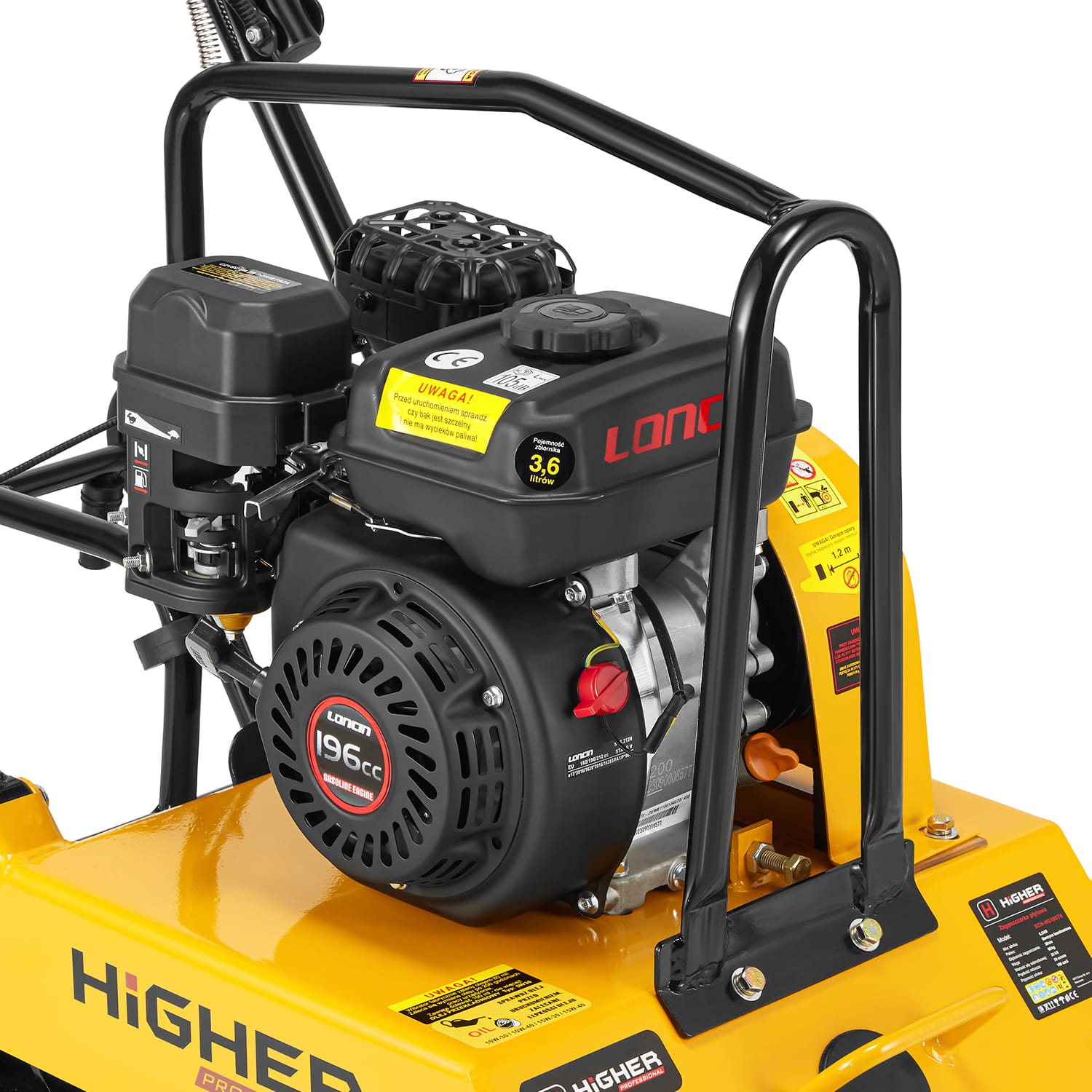 Trilplaat - plaatverdichter met benzinemotor - 26 kN - 100 kg