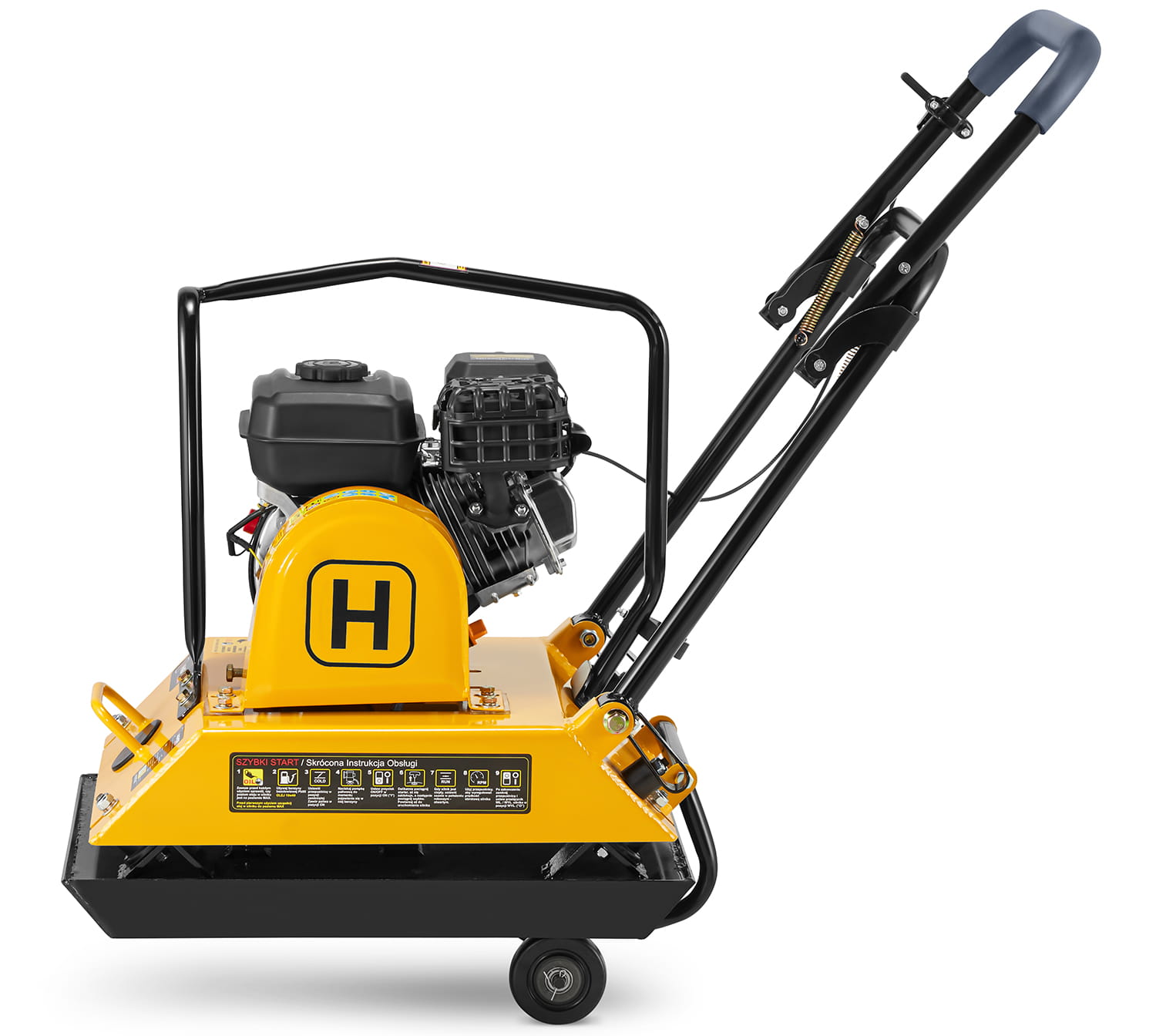 Trilplaat - plaatverdichter met benzinemotor - 26 kN - 100 kg