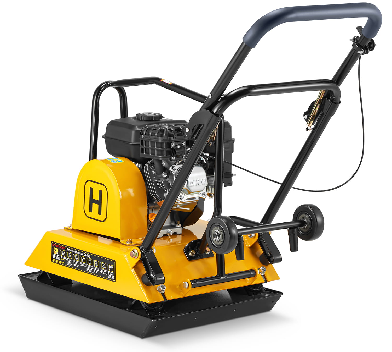 Trilplaat - plaatverdichter met benzinemotor - 26 kN - 100 kg