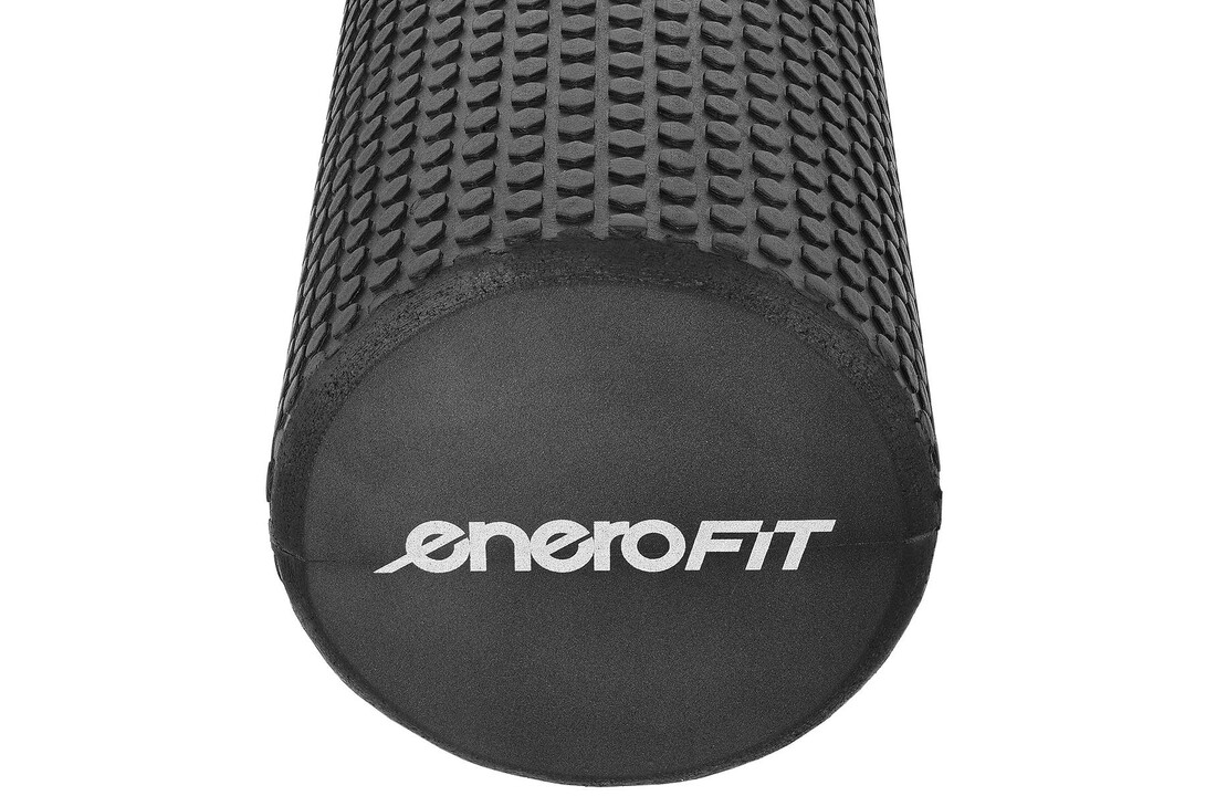 Foam roller zwart - 90×15 cm - medium-hard massage roller