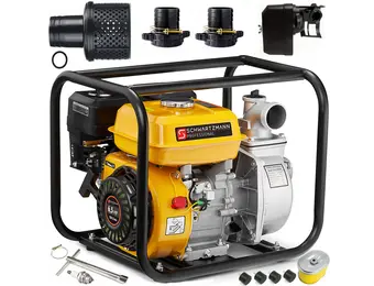 Benzine waterpomp - 2 inch - 42.000 l/u - 6,5 pk motorpomp