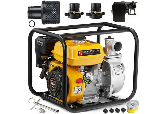 Benzine waterpomp - 2 inch - 42.000 l/u - 6,5 pk motorpomp