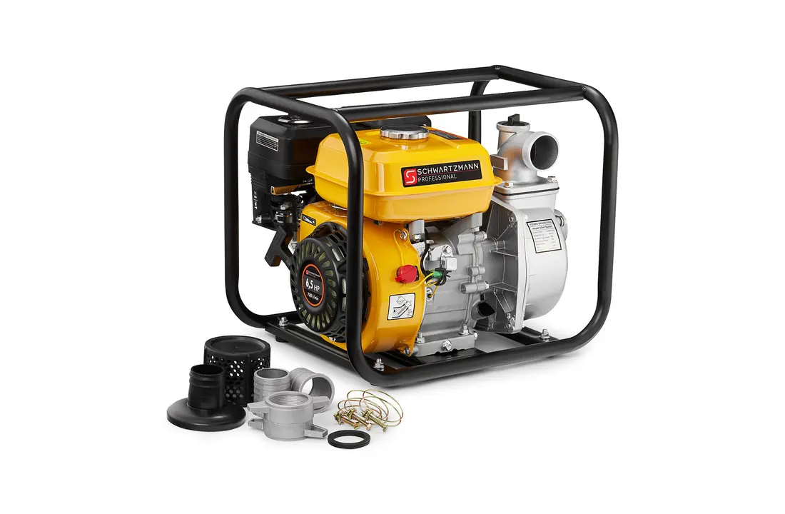 Benzine waterpomp - 2 inch - 42.000 l/u - 6,5 pk motorpomp