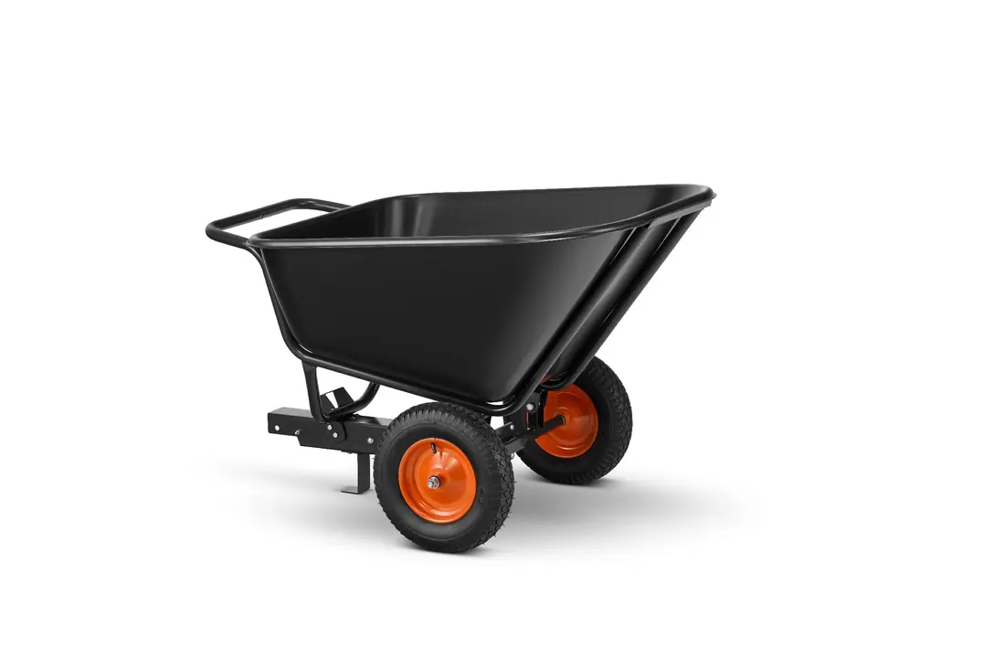 Aanhanger voor zitmaaier - kiepkar - 350L - tot 300 kg