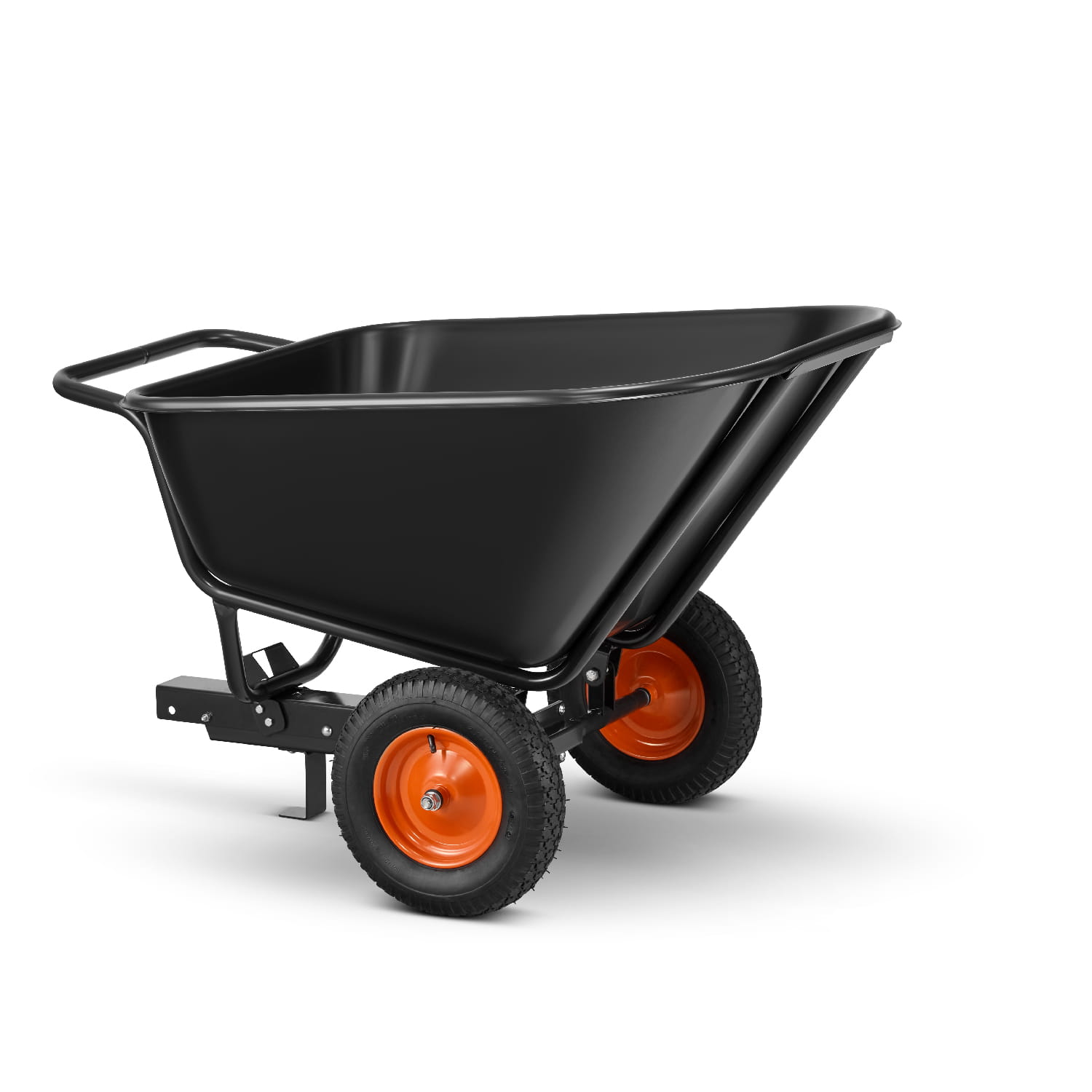 Aanhanger voor zitmaaier - kiepkar - 350L - tot 300 kg