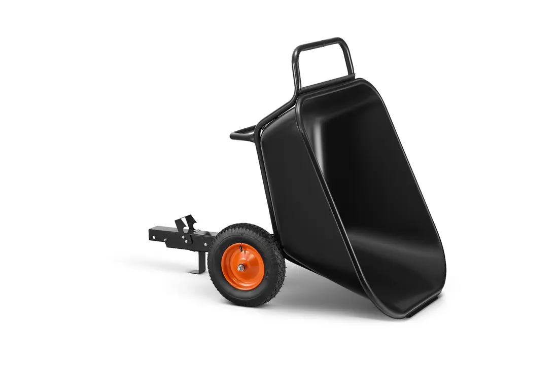 Aanhanger voor zitmaaier - kiepkar - 350L - tot 300 kg