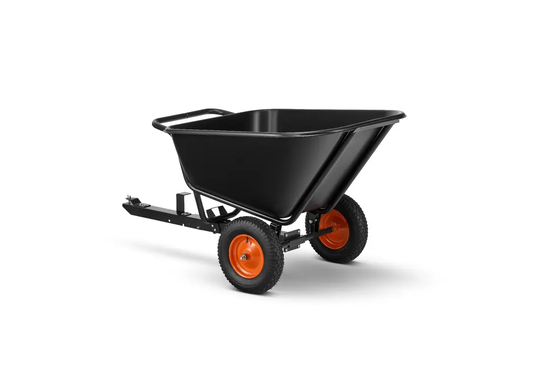 Aanhanger voor zitmaaier - kiepkar - 350L - tot 300 kg