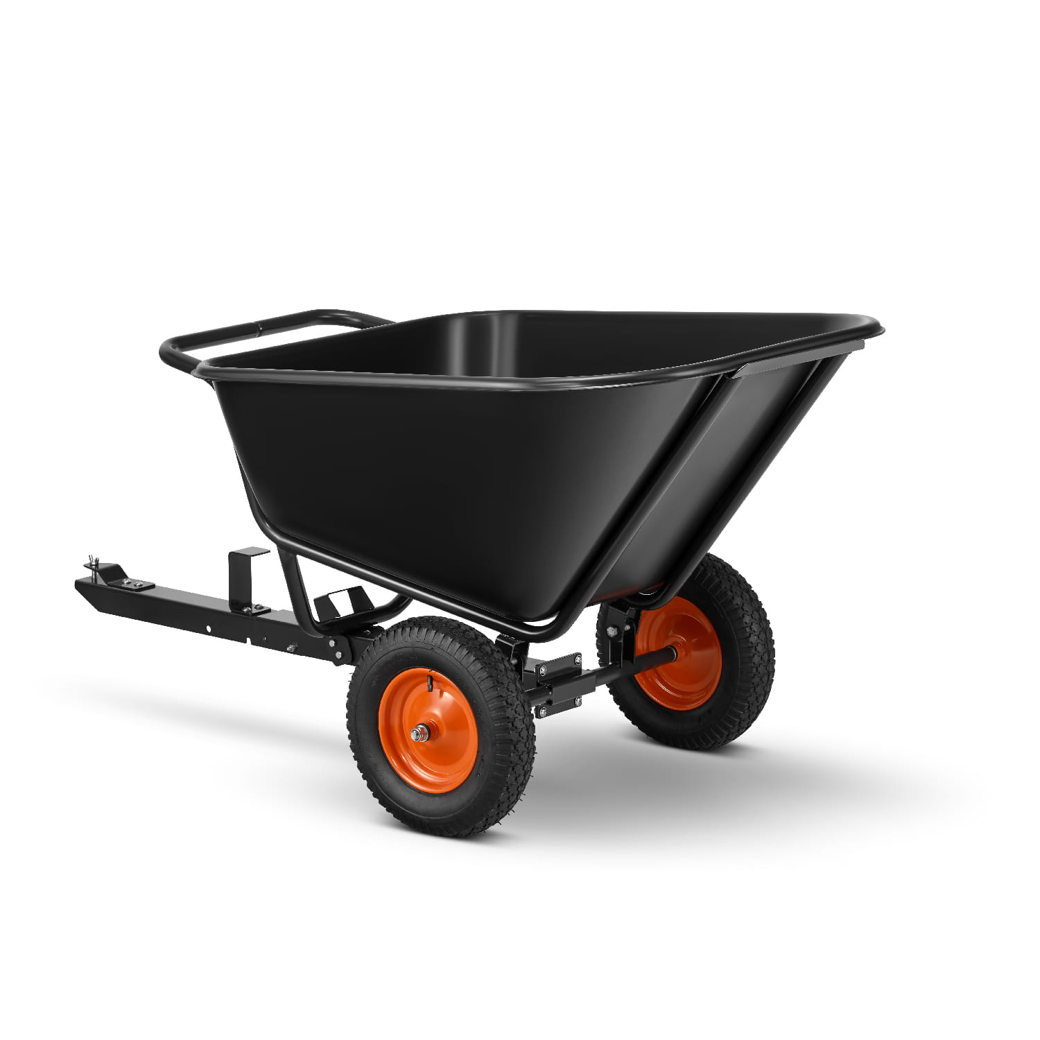 Aanhanger voor zitmaaier - kiepkar - 350L - tot 300 kg