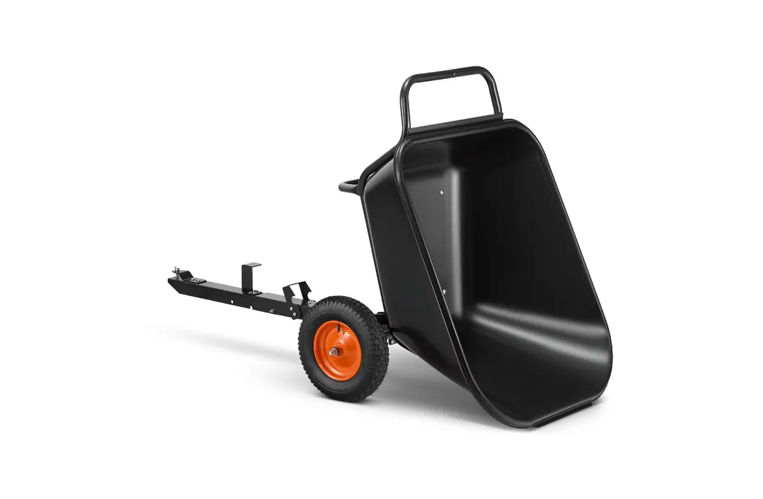 Aanhanger voor zitmaaier - kiepkar - 350L - tot 300 kg