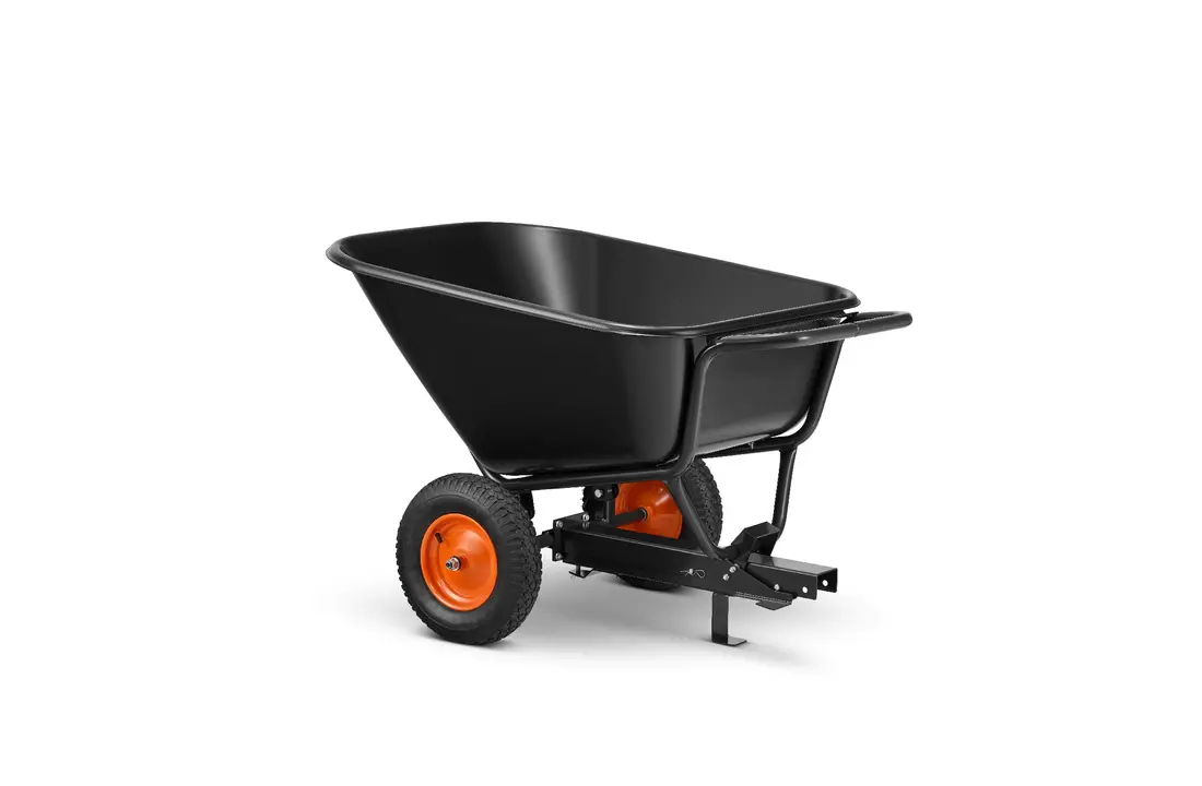 Aanhanger voor zitmaaier - kiepkar - 350L - tot 300 kg