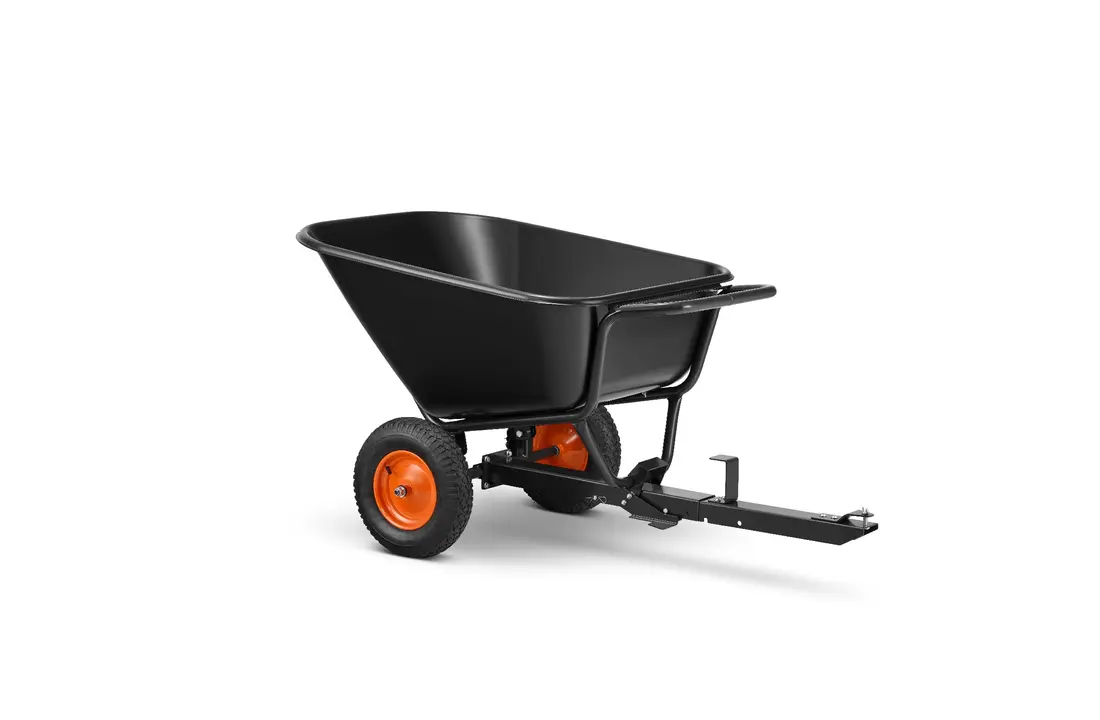 Aanhanger voor zitmaaier - kiepkar - 350L - tot 300 kg