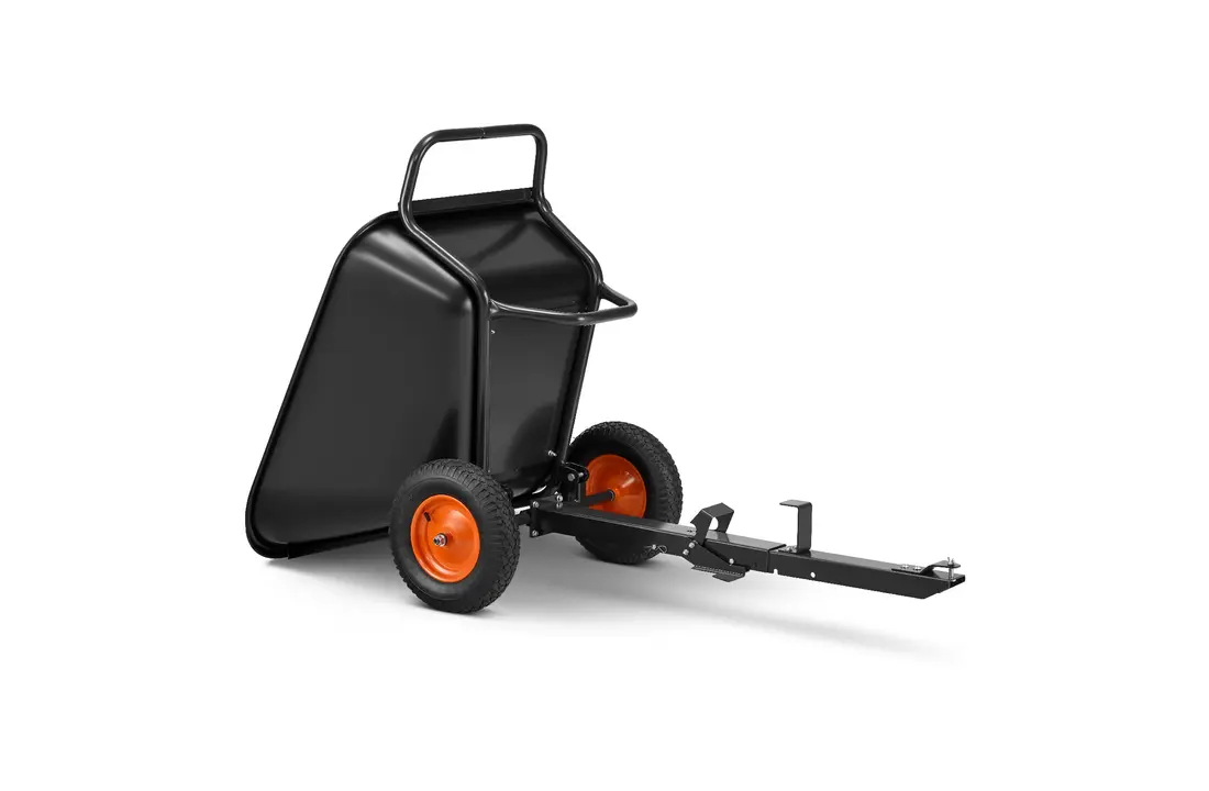 Aanhanger voor zitmaaier - kiepkar - 350L - tot 300 kg