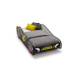Autobed Batcar - kinderbed - 140x70cm - zwart geel