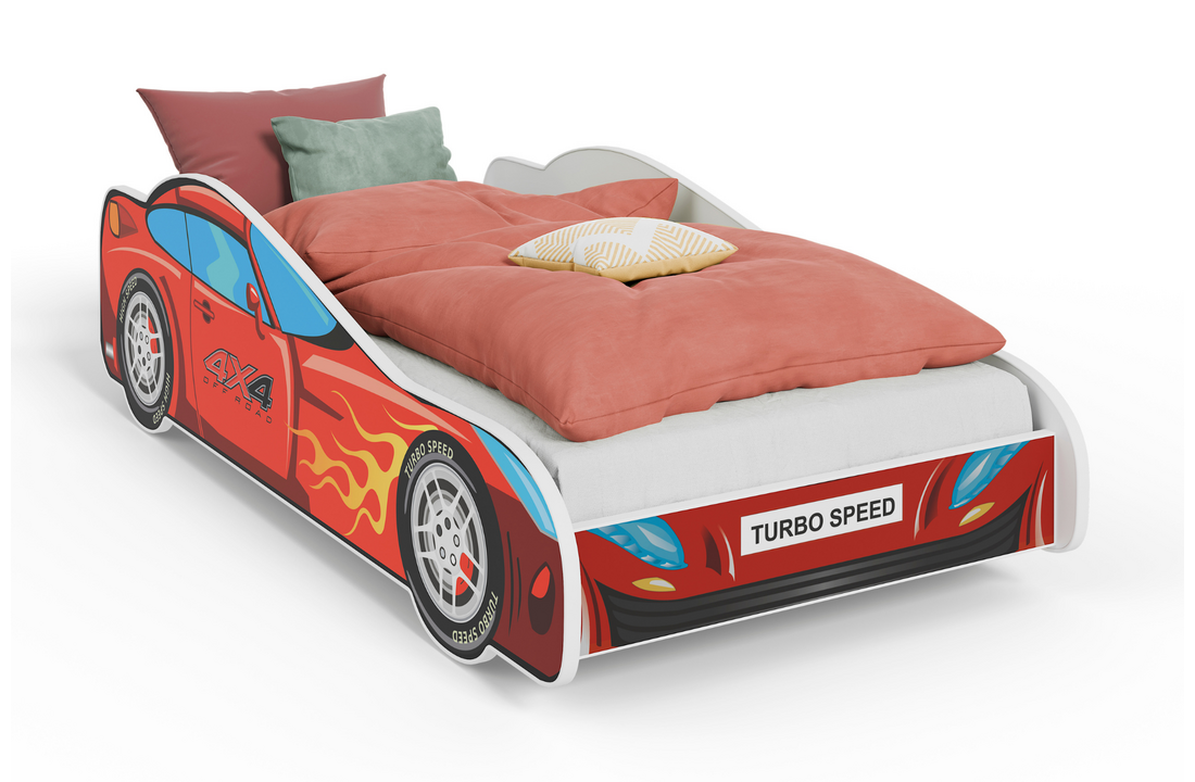 Kinderbed - auto - 140x70 - met matras