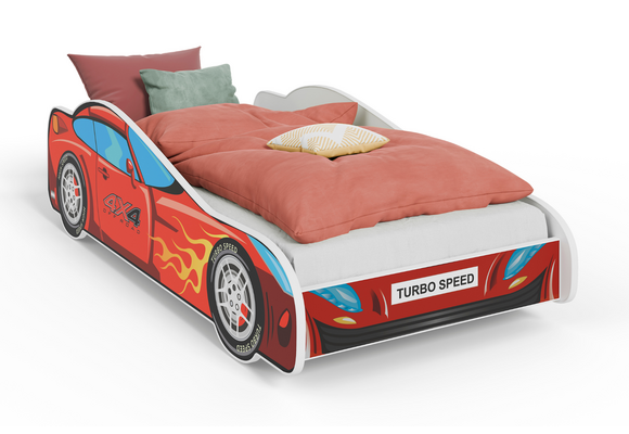 Kinderbed - auto - 140x70 - met matras