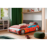 Kinderbed - auto - 140x70 - met matras