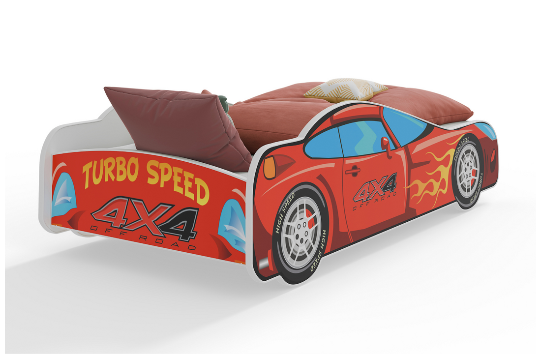 Kinderbed - auto - 140x70 - met matras