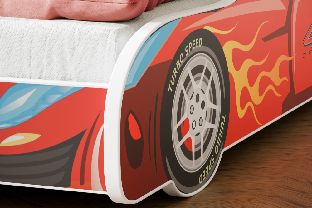 Kinderbed - auto - 140x70 - met matras