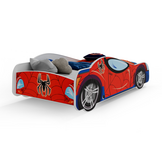 Peuterbed - Spiderman auto bed - 140x70 cm - met matras