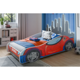 Peuterbed - Spiderman auto bed - 140x70 cm - met matras