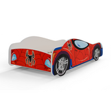 Kinderbed - Spiderman auto bed - 160x80 cm - incl. matras