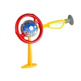 Speelgoed stuurwiel geel & rood - voor in de auto