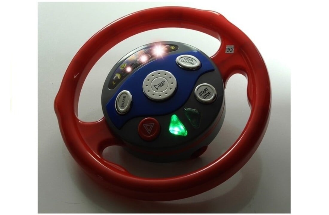 Speelgoed stuurwiel geel & rood - voor in de auto