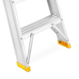 Huishoudtrap - 2x 6 treden - aluminium - werkhoogte 328 cm