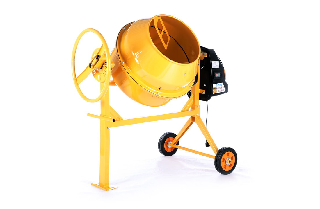 Betonmolen - betonmixer - 120L - 650W - HIGHER - geel