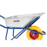 HIGHER®️ Kruiwagen 130L schuimwiel 210kg Wielbescherming