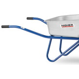 HIGHER®️ Kruiwagen 130L schuimwiel 210kg Wielbescherming