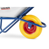 Kruiwagen 130L - met schuimwiel en wielbescherming - tot 210 kg