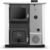 CV-Kachel TEMY PLUS 12kW Wit Watermantel - Verwarmen & Koken