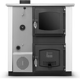 CV houtkachel - 12 kW - met watermantel - TEMY Plus - wit