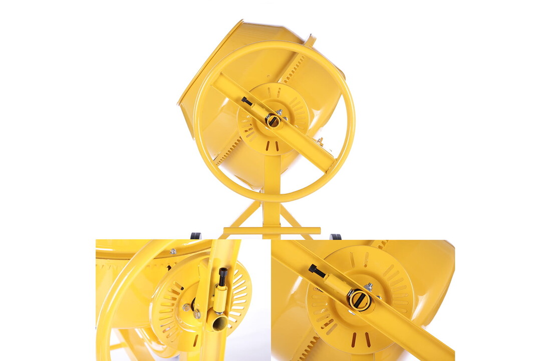 Betonmolen - betonmixer - 160L - 1300W - HIGHER - geel