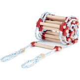 Touwladder 25m - Hoge Kwaliteit Beukenhout Sporten & Polypropyleen Touw