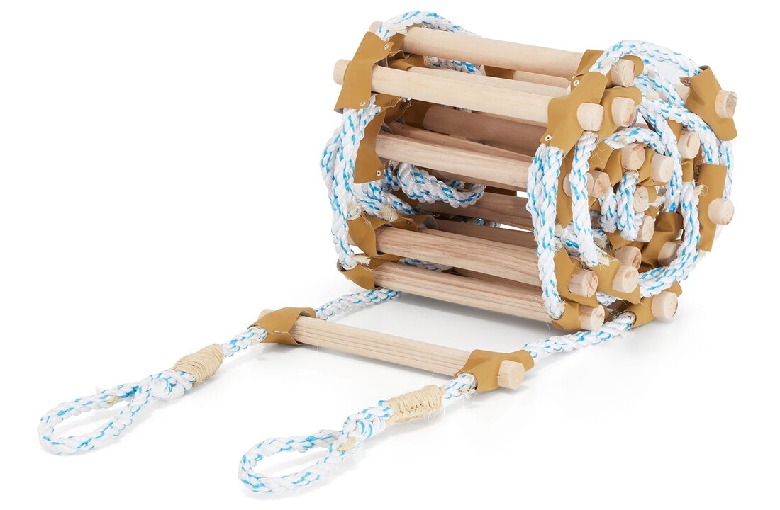 Touwladder 9 meter | Dakladder 250kg draagvermogen | Hoge kwaliteit touw