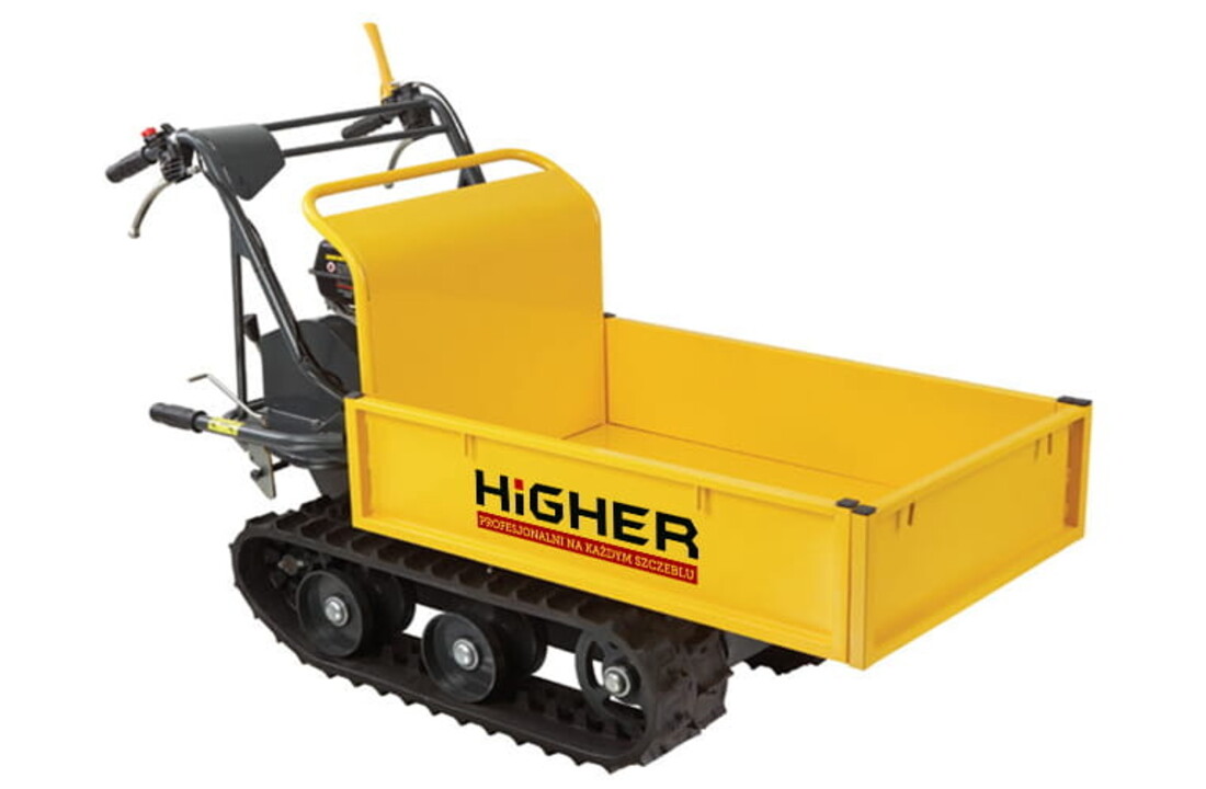 HIGHER Mini Dumper Benzinerupsbanden 6,5PK - 300kg Laadvermogen