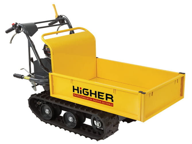 HIGHER Mini Dumper Benzinerupsbanden 6,5PK - 300kg Laadvermogen