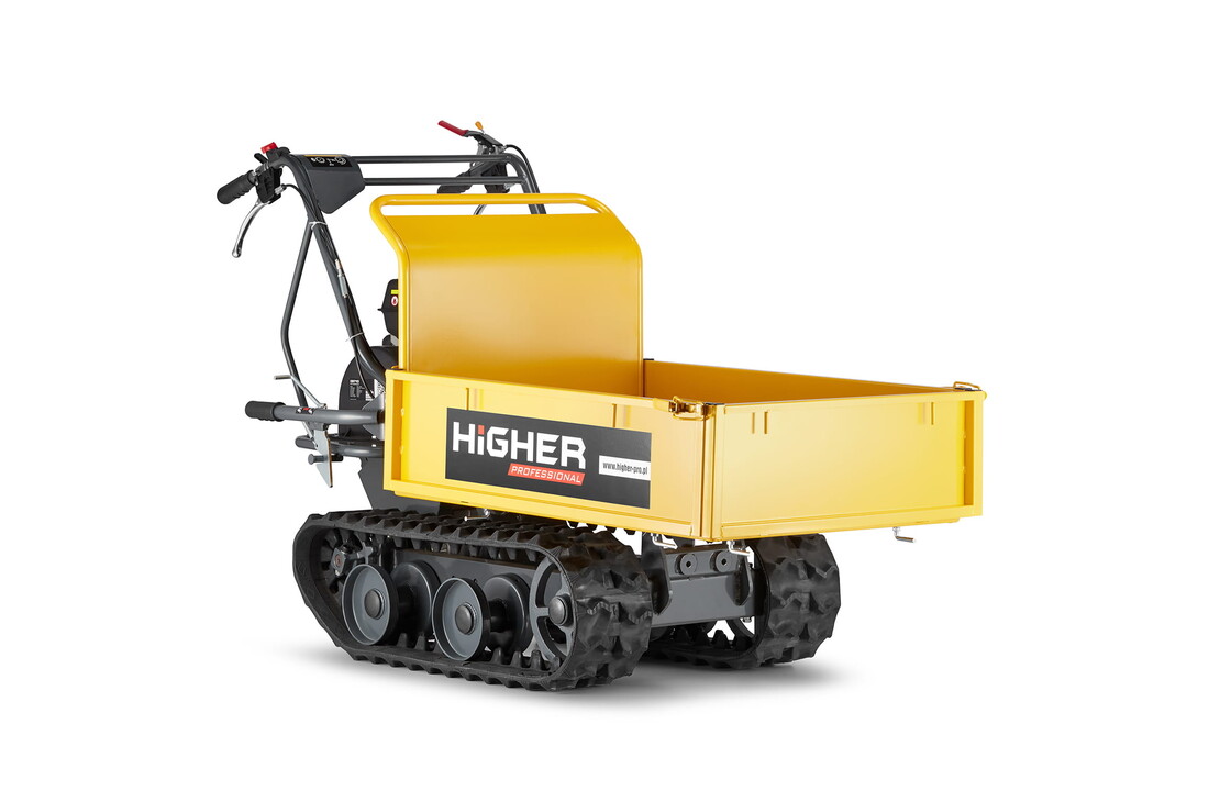 HIGHER Mini Dumper Benzinerupsbanden 6,5PK - 300kg Laadvermogen