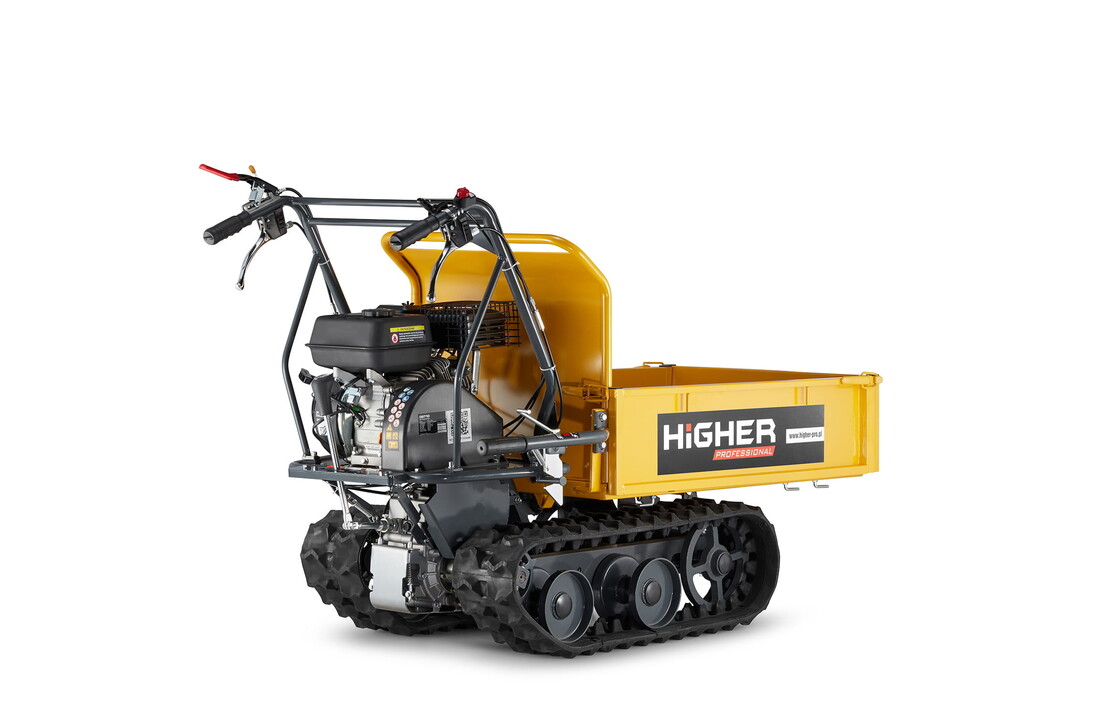 HIGHER Mini Dumper Benzinerupsbanden 6,5PK - 300kg Laadvermogen