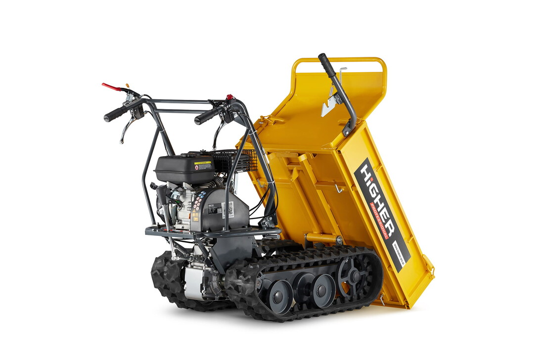 HIGHER Mini Dumper Benzinerupsbanden 6,5PK - 300kg Laadvermogen