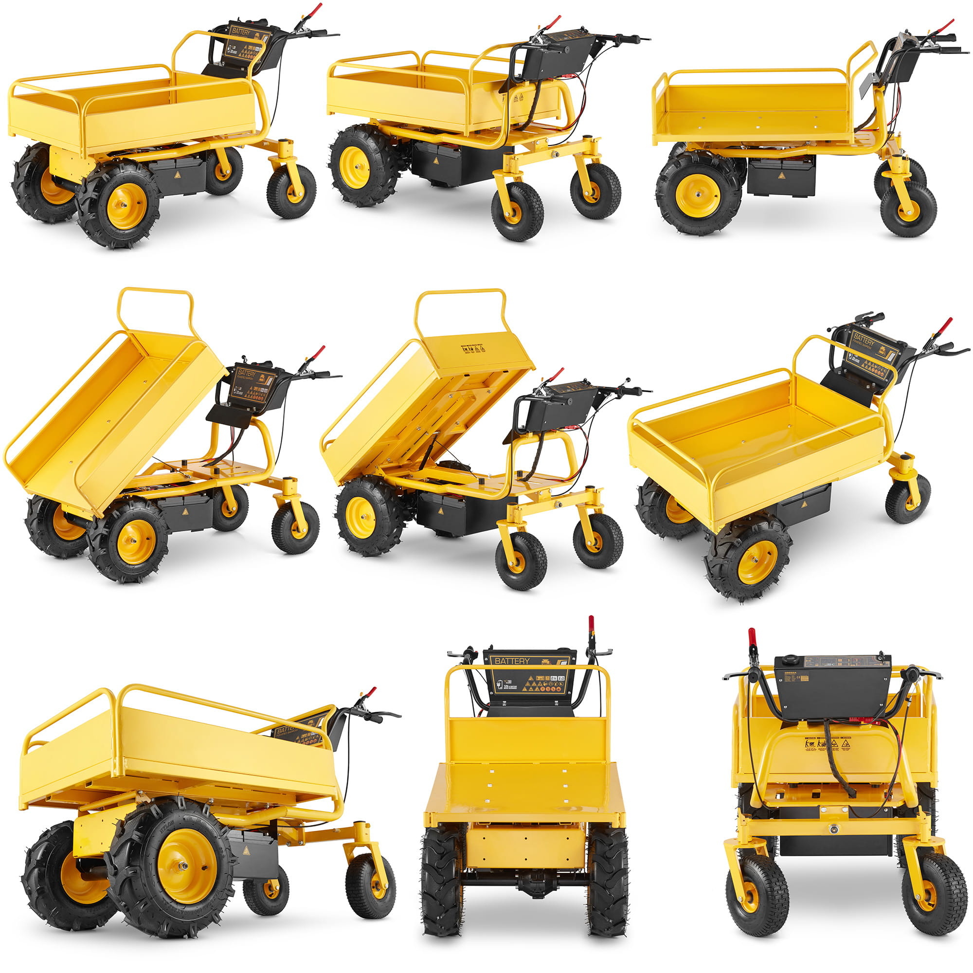 Elektrische kruiwagen HIGHER 500 kg - 1000W motor