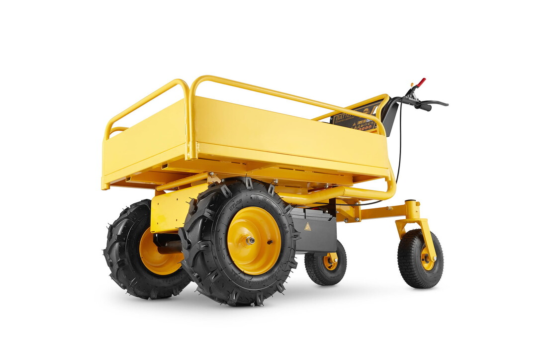 Elektrische kruiwagen - HIGHER - hefvermogen tot 500 kg - 1000W