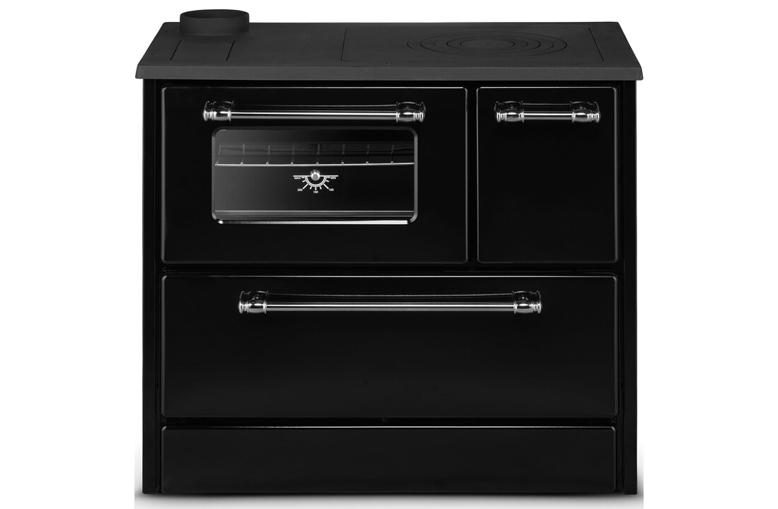 Houtfornuis OMEGA 701 Zwart Emaille 9kW